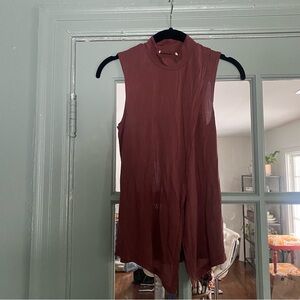 Urban outfitters silence + noise mauve split front tank top shirt XS as is